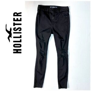 Hollister High-Rise Jegging Jeans Distressed Black 00S / 24S